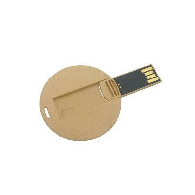 Paper Fiber Credit Card USB Flash Memory Stick Pen Drive