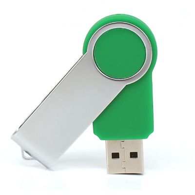 Plastic Green Swivel 16GB Cheap USB Drives Shenzhen Factory