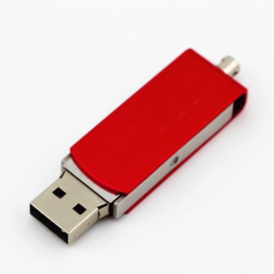 Portable USB 1TB Flash Drive Metal Swivel for Office Gift