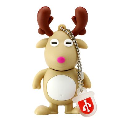 Reindeer Unique USB Flash Drive for Xmas New Year Gift