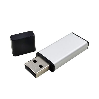 Silver Aluminium 256GB USB Flash Drive for Storage Expansion