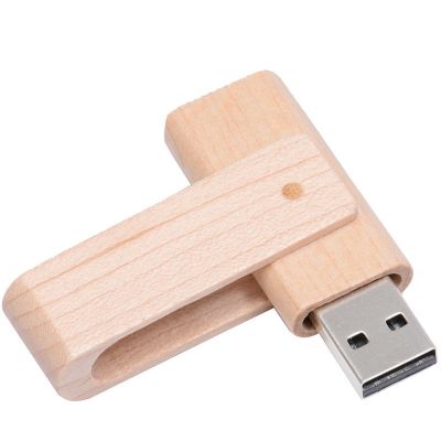 Swivel Wooden USB 8GB Thumb Drive China Factory Direct Shipping