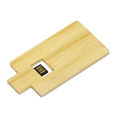 Wood Credit Card Fast USB Stick 32GB Digital Print