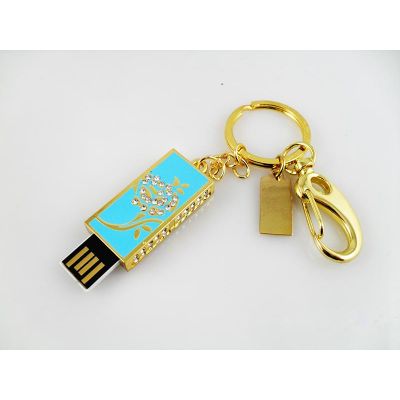 Best Flash Drive USB 64GB 128GB Jewelry Diamond Keyring