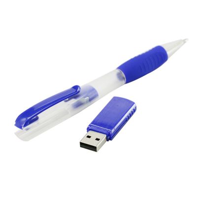 Plastic Business Pen Shape 32G USB Stick Custom Logo