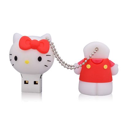 Promotional Kids Gift USB Pen Drive Hello Kitty for Christmas