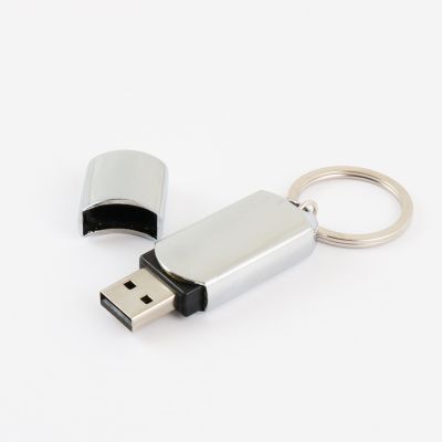 Metal Keychain USB Flash Drive 64GB Genius Capacity H2test