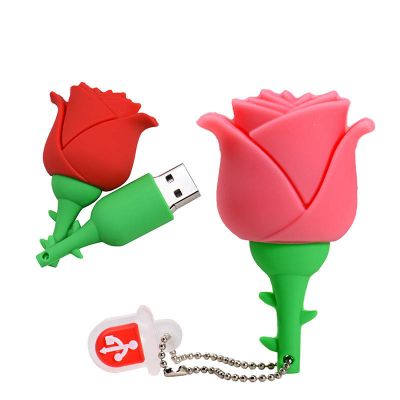 Rose Flower USB 4GB Flash Drive Valentine's Day Gift