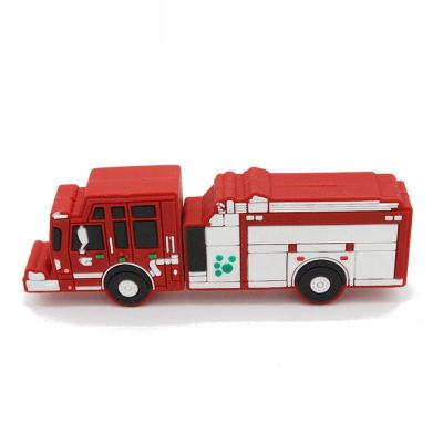 Rubber Fire Truck USB 16 GB Flash Drive Custom Design