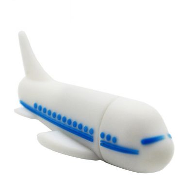 Soft PVC Customized Airplane 2GB USB Flash Drive Storage 