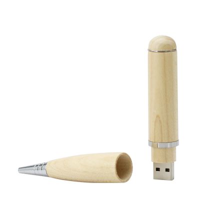 Pen Design Wooden USB Thumb Drive 512GB for Data Traveler