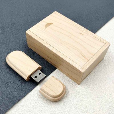 Eco-friendly Bamboo 2GB USB Sticks Logo Flash Drives